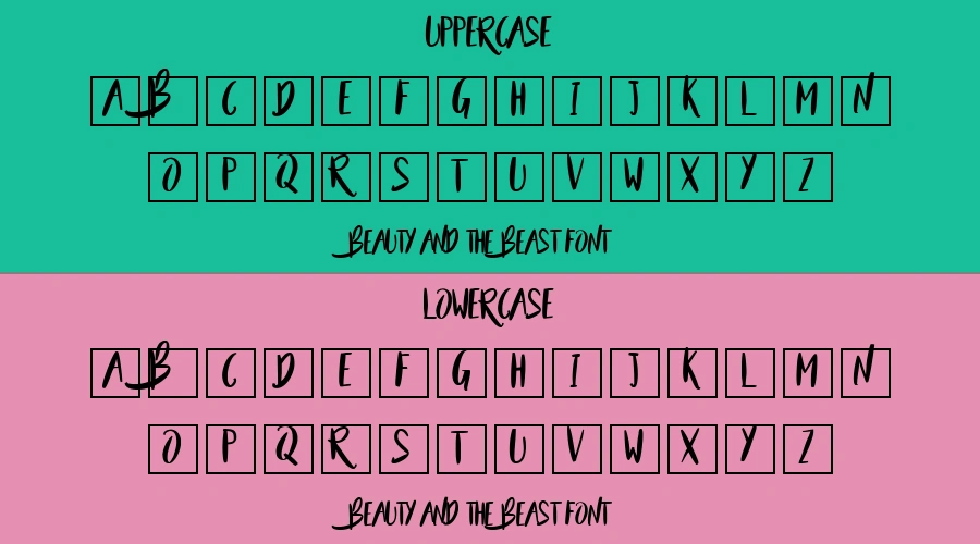 Beauty And The Beast Font Preview