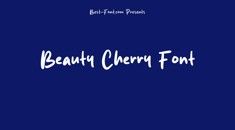 Beauty Cherry Font