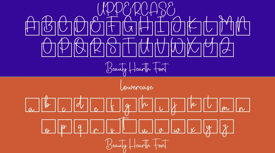 Beauty Hearth Font Preview