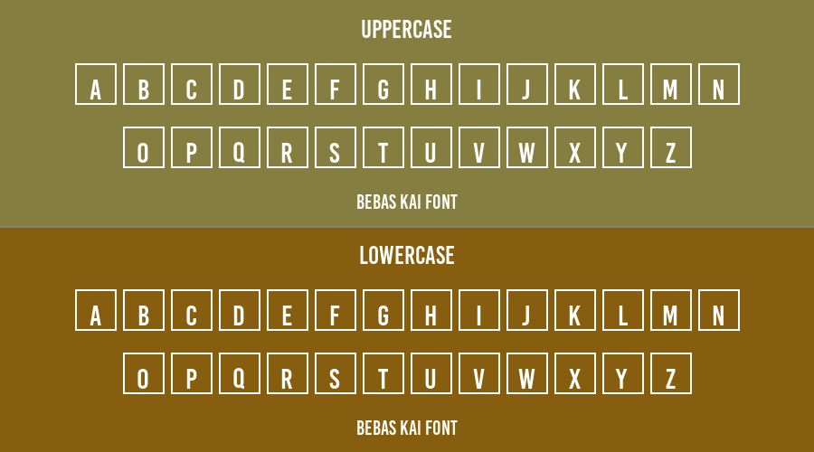 Bebas Kai Font Preview