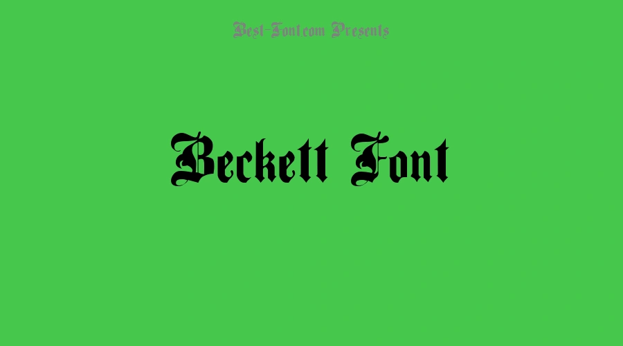 Beckett Font