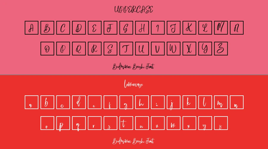 Bedmiwoc Brush Font Preview