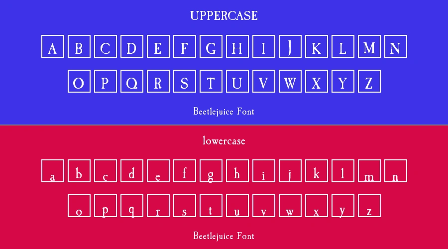 Beetlejuice Font Preview