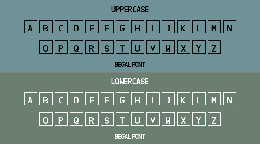 Begal Font Preview