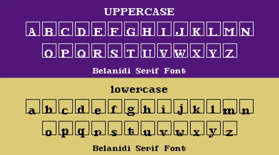 Belanidi Serif Font Preview