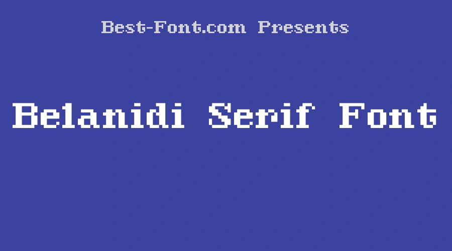 Belanidi Serif Font
