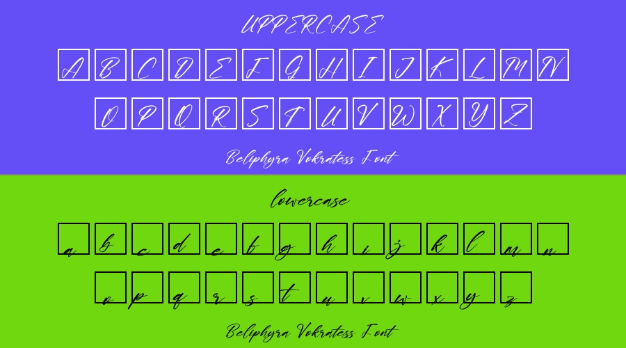 Beliphyra Vokratess Font Preview