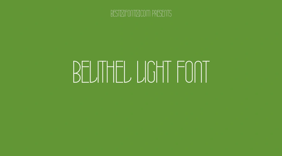 Belithel Light Font