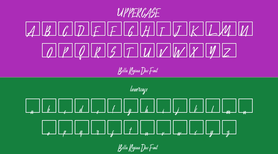 Bella Regina Due Font Preview