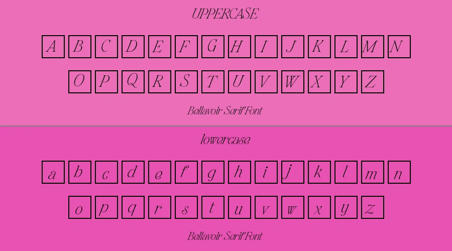 Bellavoir Serif Font Preview