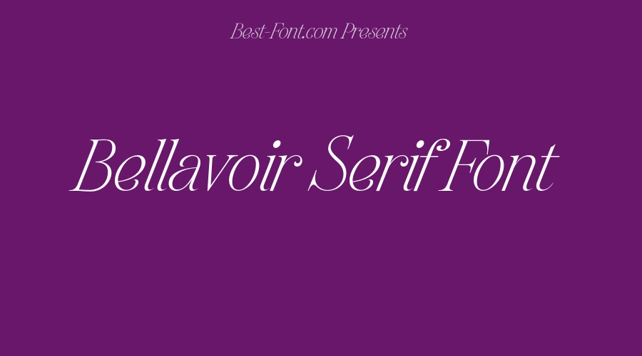 Bellavoir Serif Font
