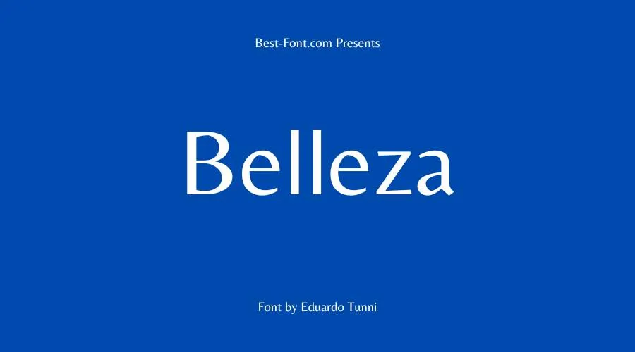 Belleza Font