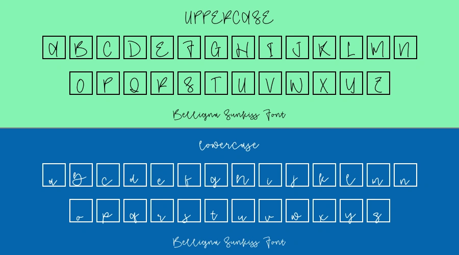 Belligna Sunkiss Font Preview