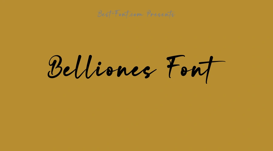 Belliones Font