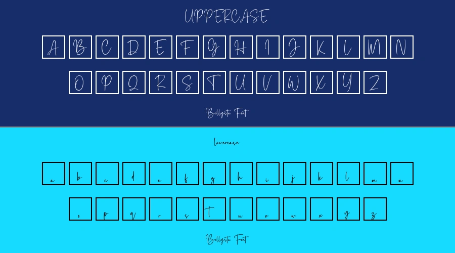 Bellysta Font Preview