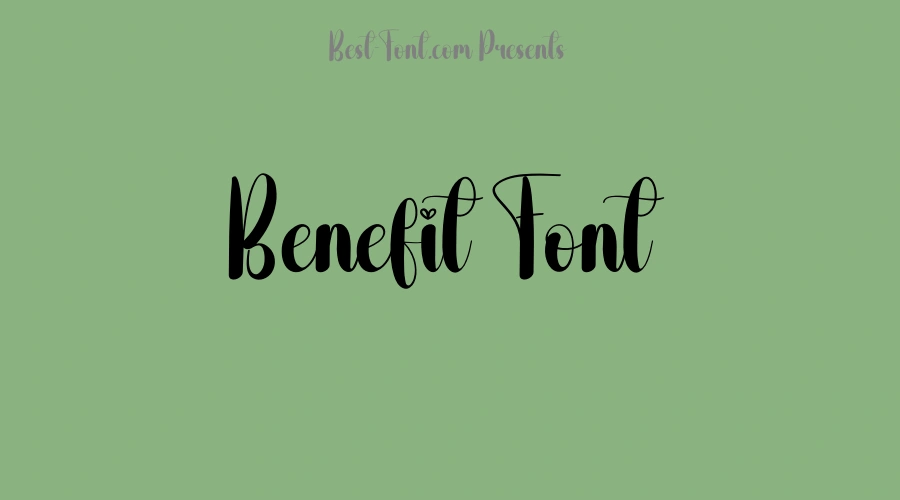 Benefit Font