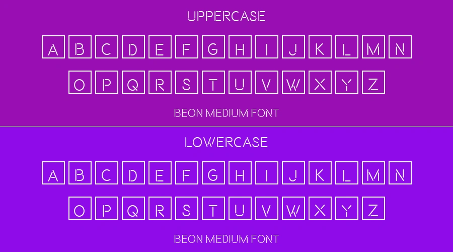 Beon Medium Font Preview