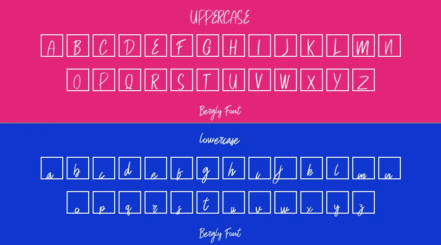 Bergly Font Preview