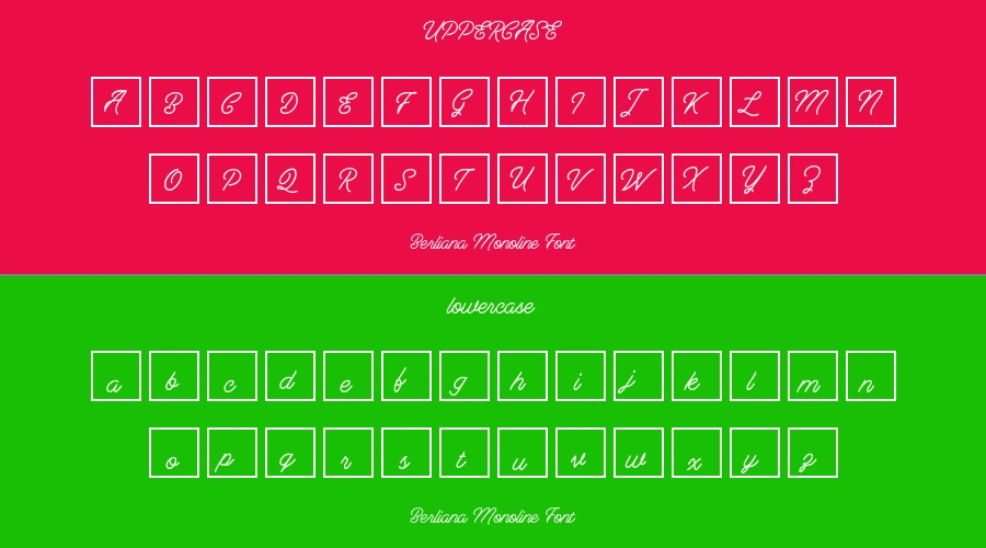 Berliana Monoline Font Preview