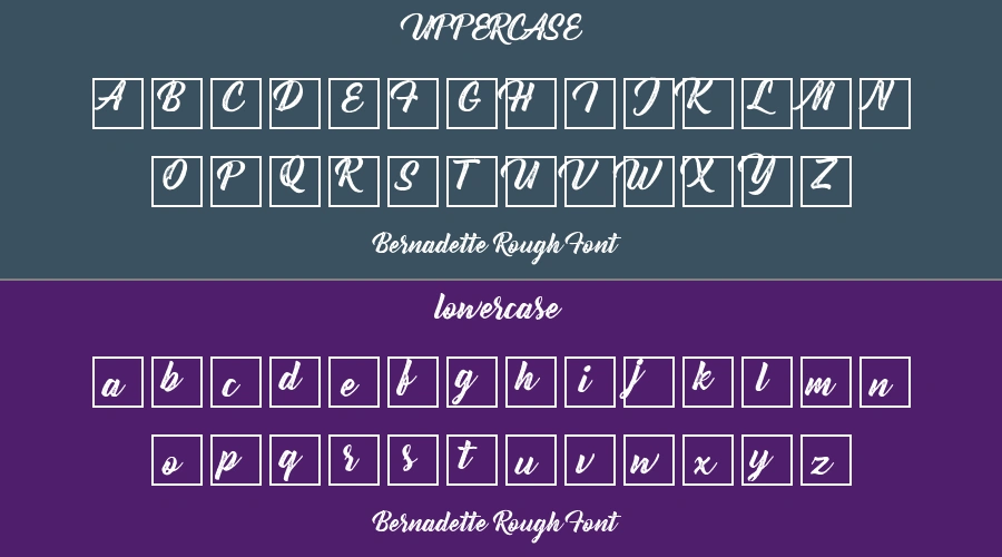 Bernadette Rough Font Preview