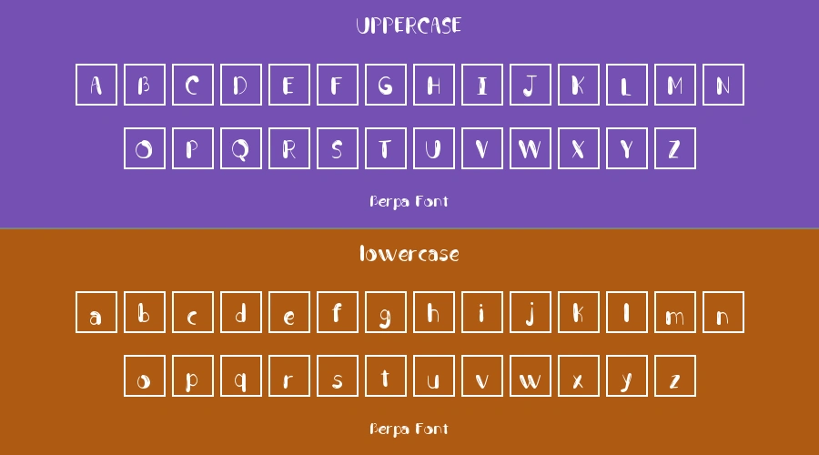 Berpa Font Preview
