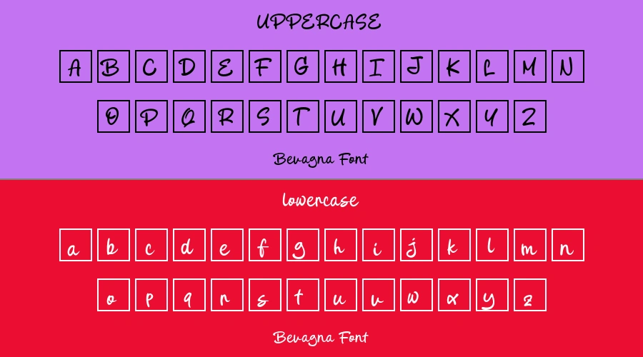 Bevagna Font Preview