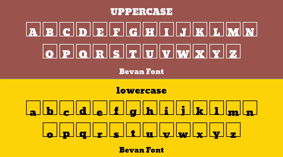 Bevan Font Preview