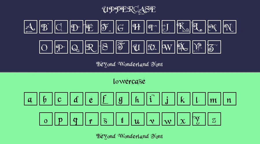Beyond Wonderland Font Preview