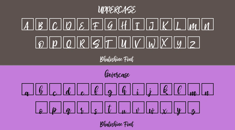 Bhatoshine Font Preview
