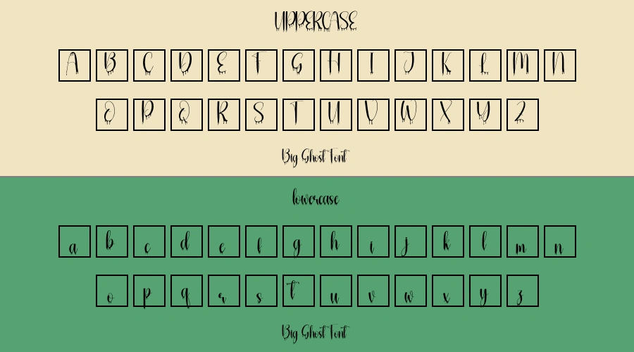 Big Ghost Font Preview