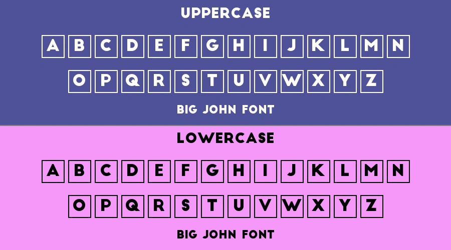 Big John Font Preview