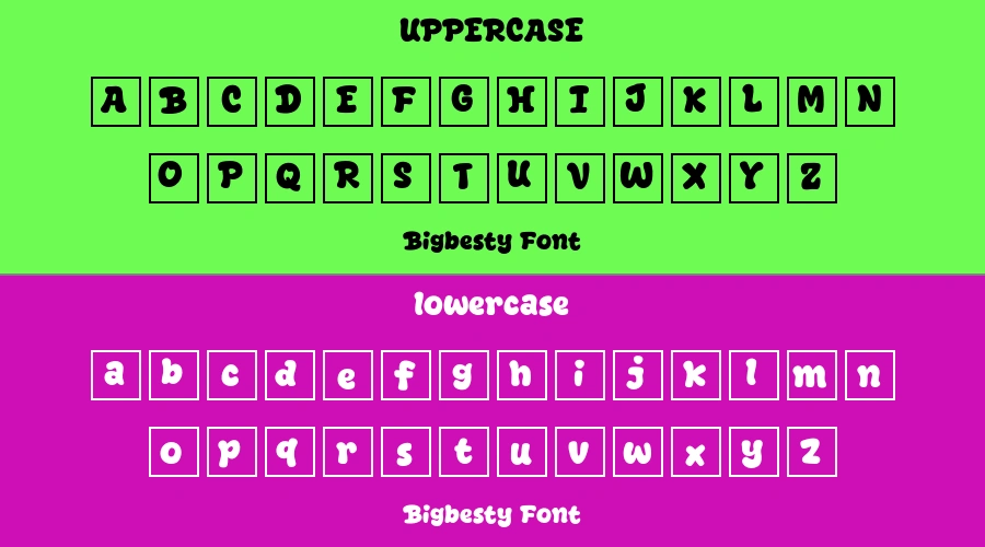 Bigbesty Font Preview