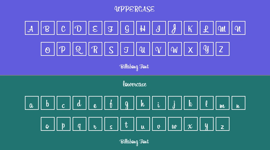 Billabong Font Preview