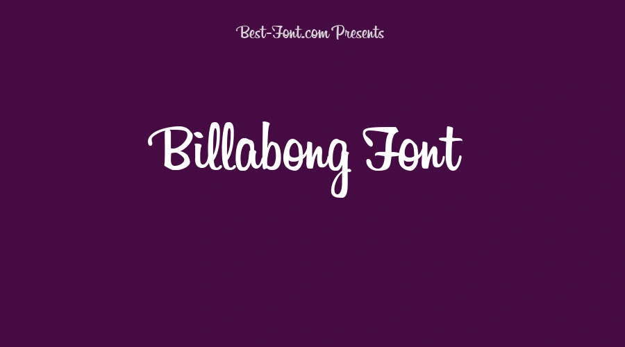 Billabong Font