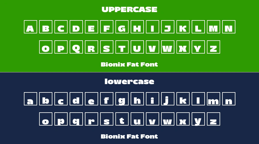 Bionix Fat Font Preview