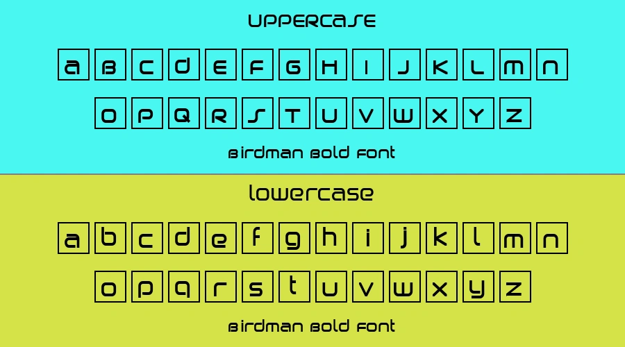 Birdman Bold Font Preview