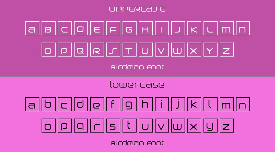 Birdman Font Preview