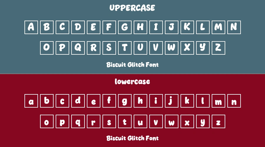 Biscuit Glitch Font Preview