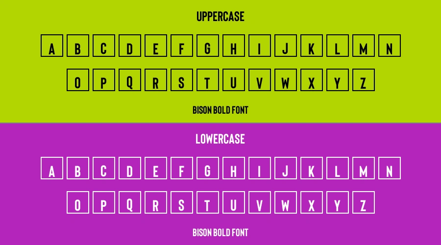 Bison Bold Font Preview