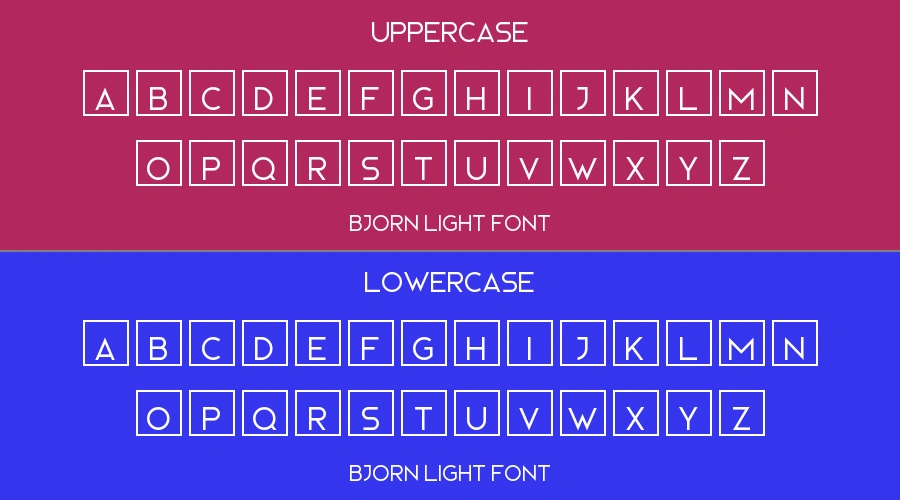 Bjorn Light Font Preview