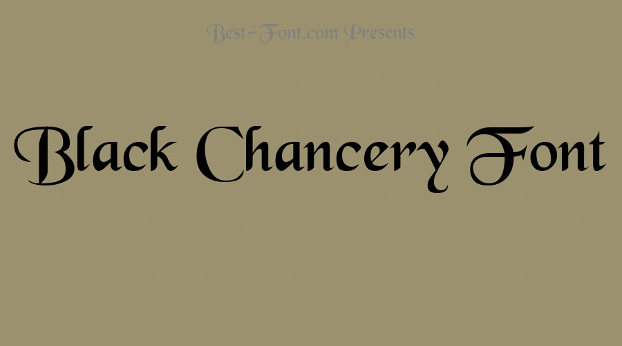 Black Chancery Font