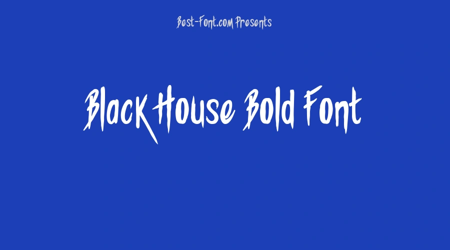 Black House Bold Font