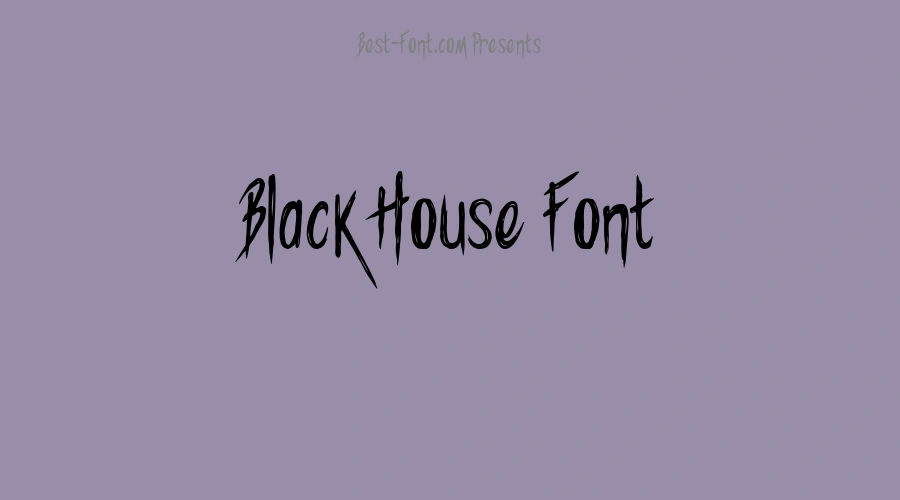 Black House Font