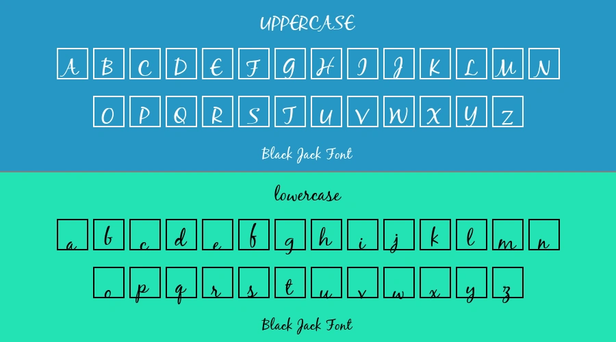 Black Jack Font Preview