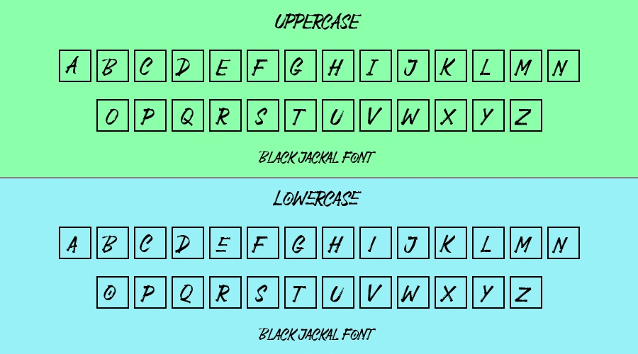 Black Jackal Font Preview