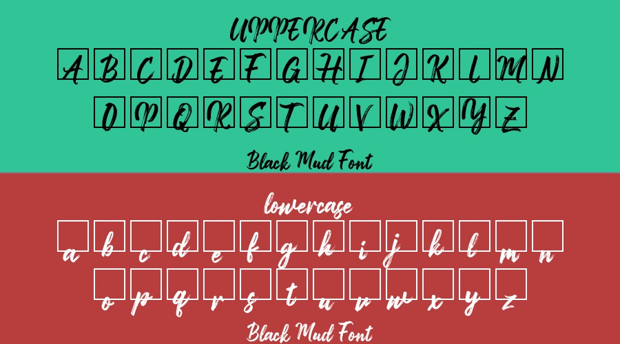 Black Mud Font Preview