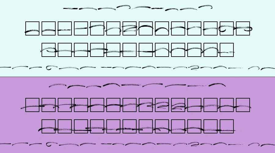 Black Mud Underlines Font Preview