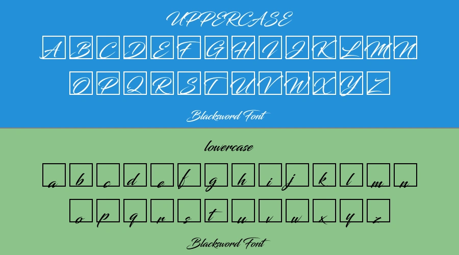 Blacksword Font Preview