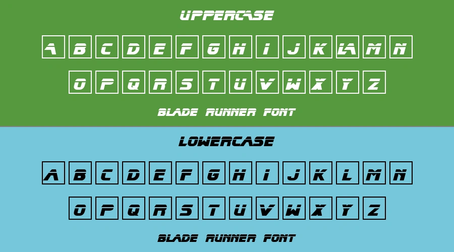 Blade Runner Font Preview