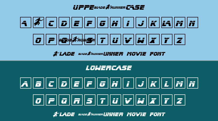 Blade Runner Movie Font Preview